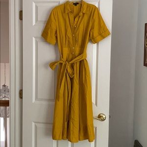 Beautiful J.Crew mustard yellow summer dress